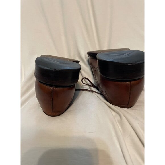 Allen Edmonds Mens Brogue Oxford Dress Shoes Size 7D Brown Leather - Picture 14 of 15